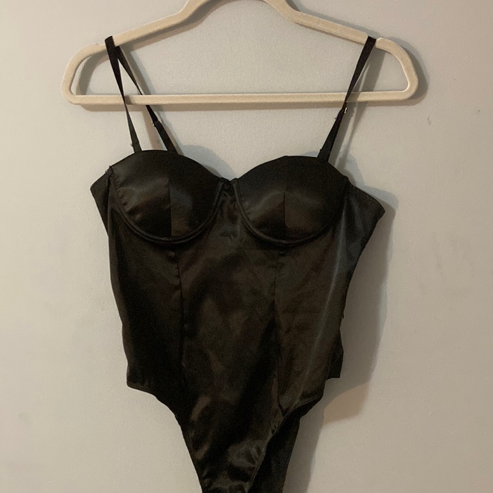 sexy satin bodysuit